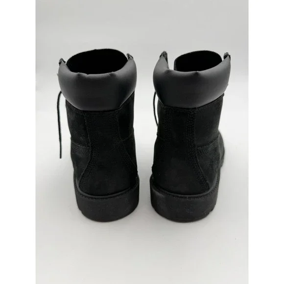 Junior's Timberland Premium 6 IN Waterproof Boot Black Nubuck Size 6 - Picture 2 of 11